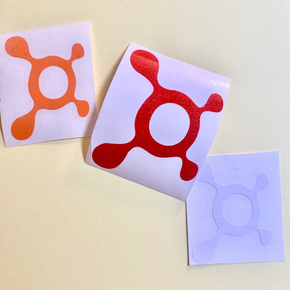 Lot of 3 orange theory decal stickers